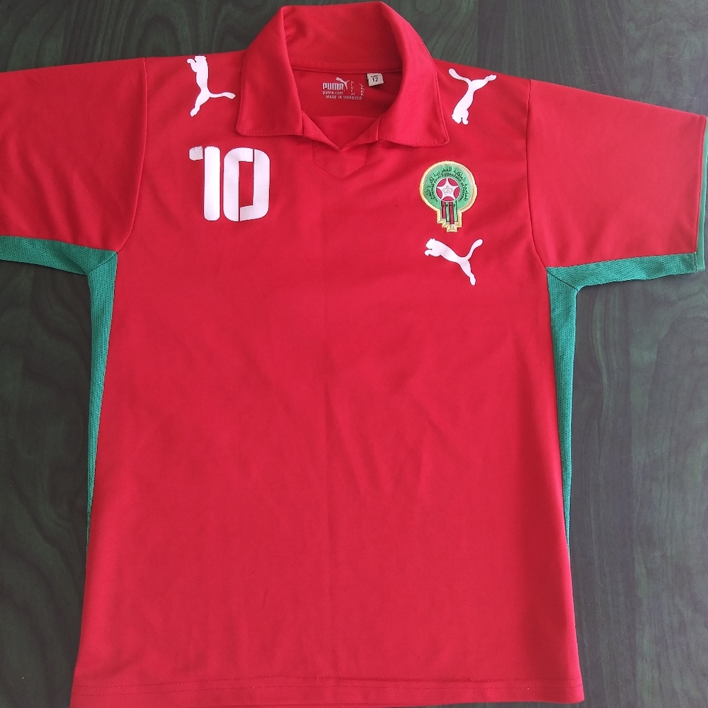 Morocco Puma 2008/2009 Away Jersey El Hamdaoui